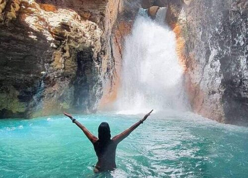 Hiking at La Leona Waterfall